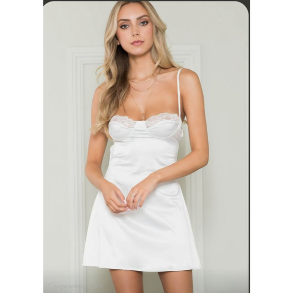 Hey samy Dresses & Skirts - Hey Samy NWOT White Soft Slip Dress size S